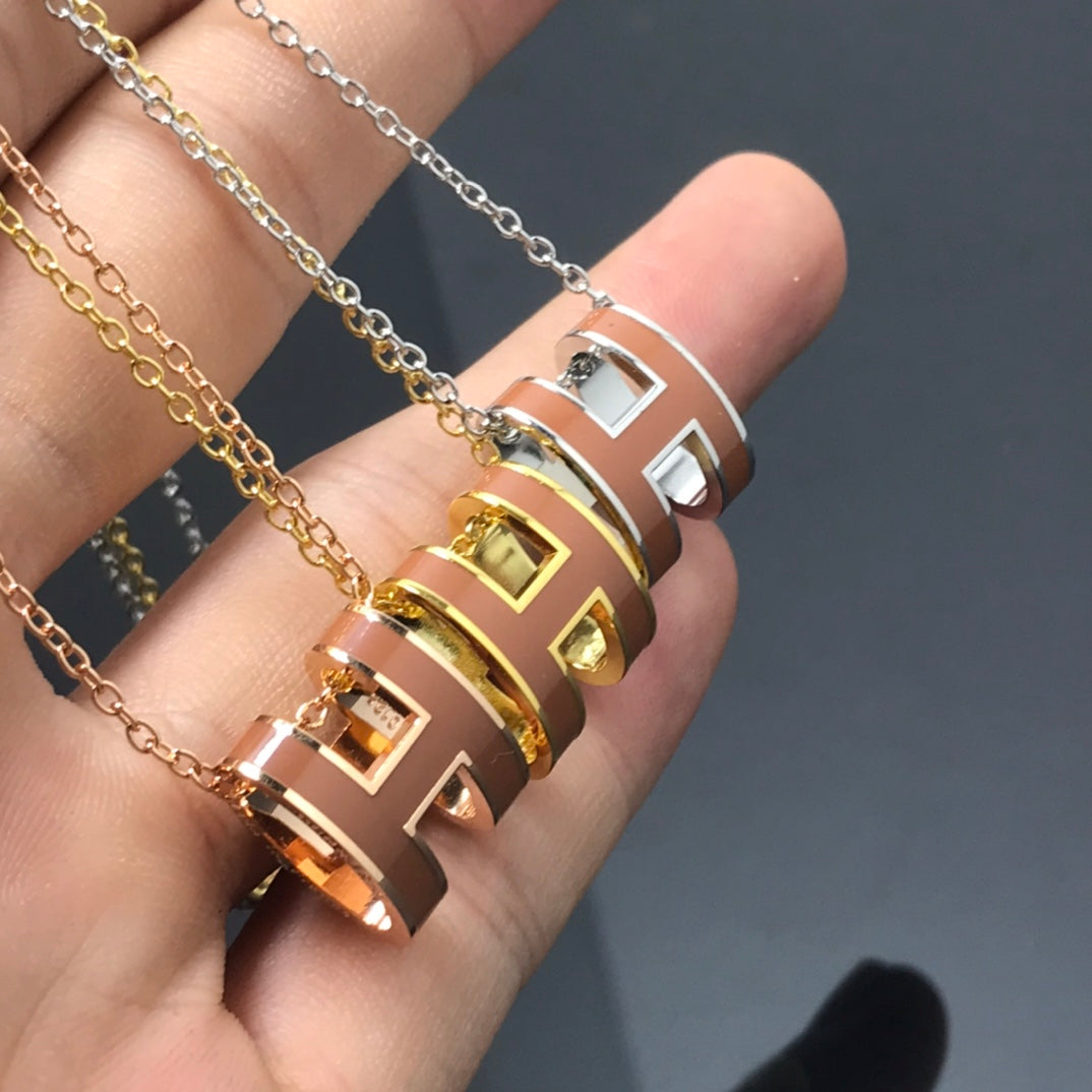 [Liorra]H NECKLACE BROWN