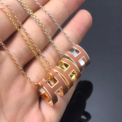 [Liorra]H NECKLACE BROWN