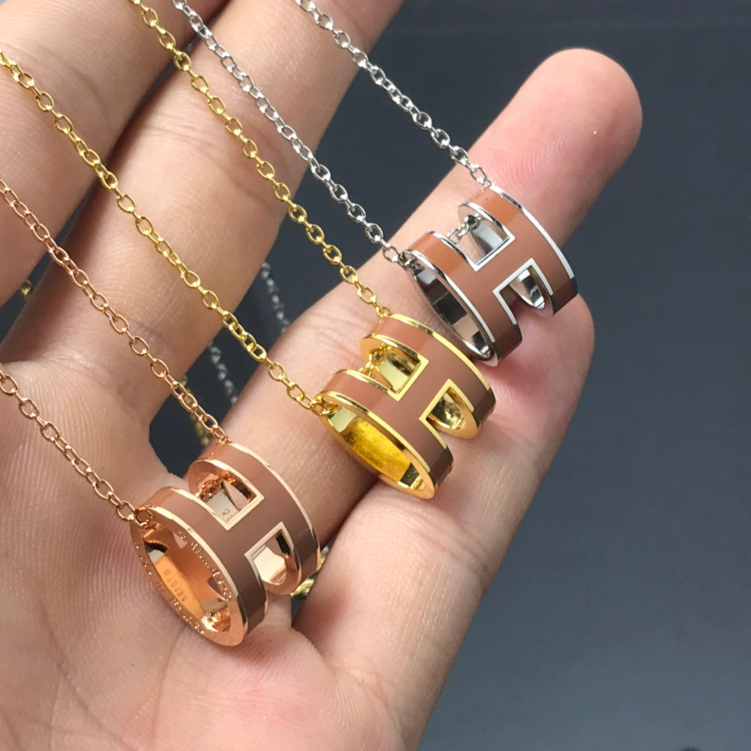 [Liorra]H NECKLACE BROWN