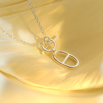 [Liorra]HM CHAINE D'ANCRE PENDANT NECKLACE STERLING SILVER