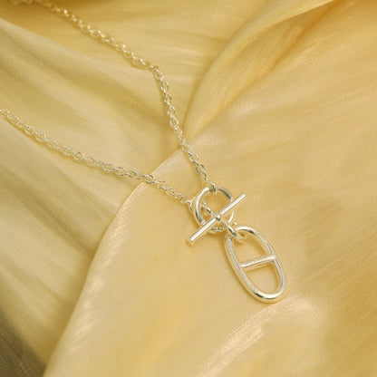 [Liorra]HM CHAINE D'ANCRE PENDANT NECKLACE STERLING SILVER
