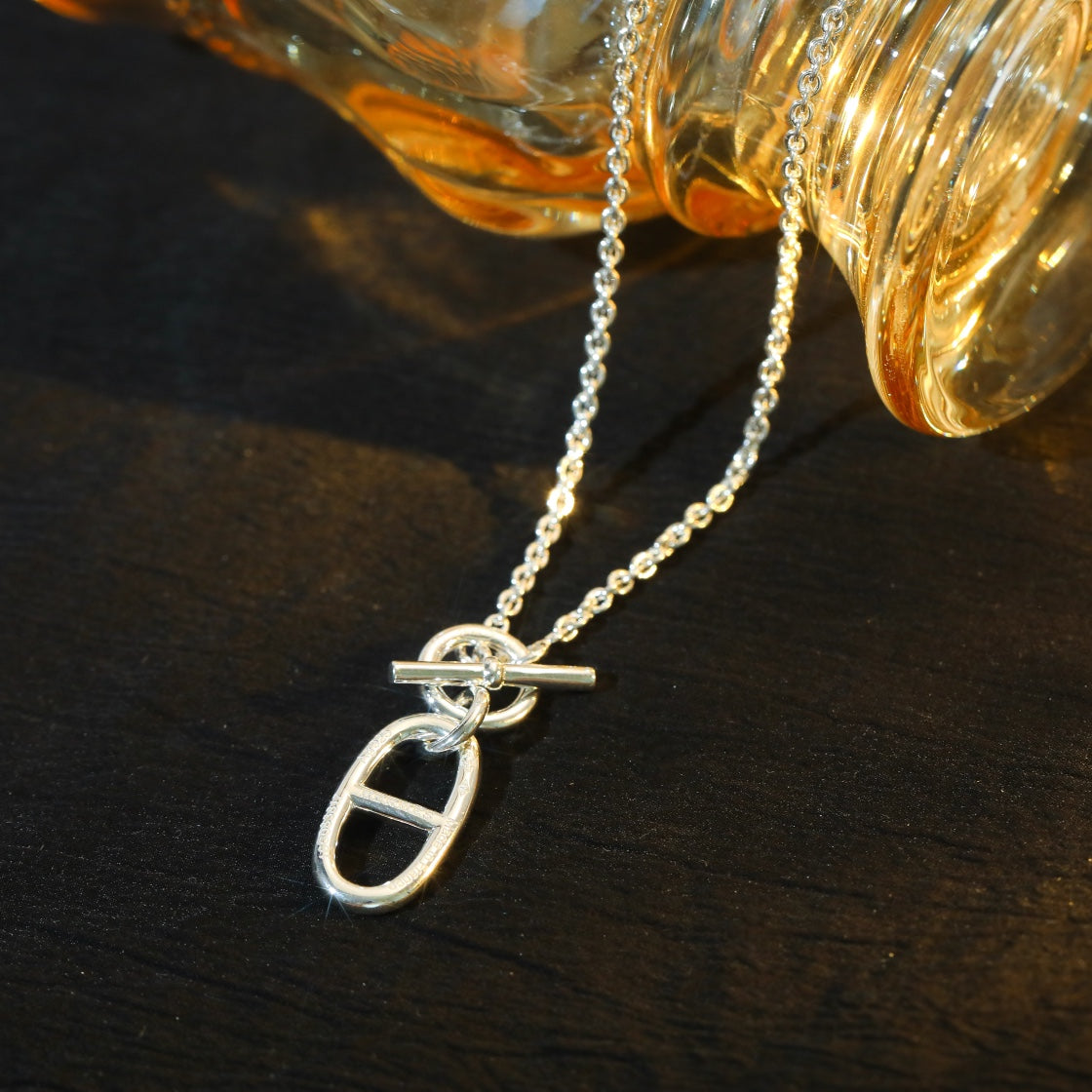 [Liorra]HM CHAINE D'ANCRE PENDANT NECKLACE STERLING SILVER