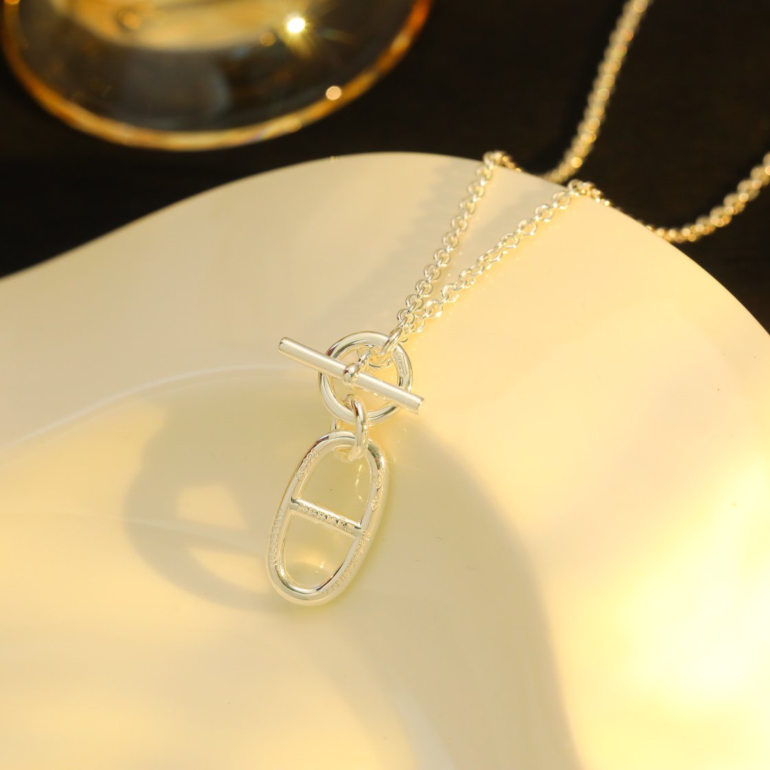 [Liorra]HM CHAINE D'ANCRE PENDANT NECKLACE STERLING SILVER