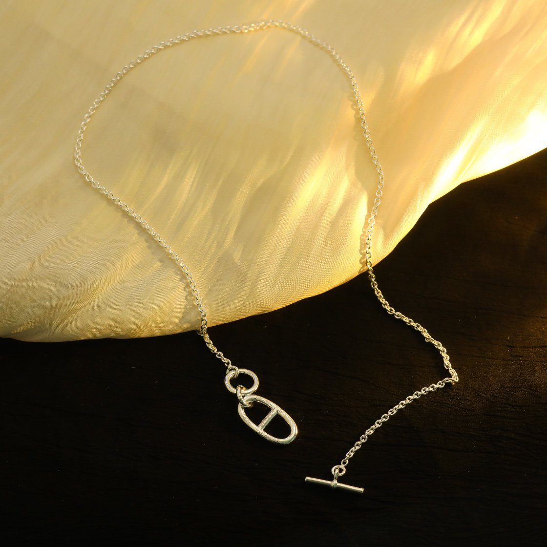 [Liorra]HM CHAINE D'ANCRE PENDANT NECKLACE STERLING SILVER