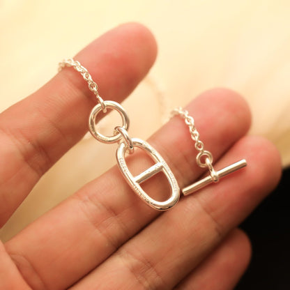 [Liorra]HM CHAINE D'ANCRE PENDANT NECKLACE STERLING SILVER
