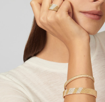 [Liorra]Five-row diamond bracelet