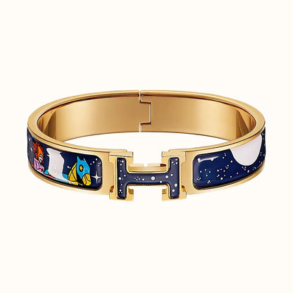 [Liorra]H STAR AND MOON BRACELET 12MM