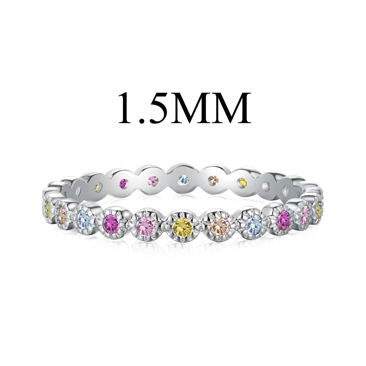 [Tonmkive Jewelry]Radiant Sparkling Round Cut Daily Ring