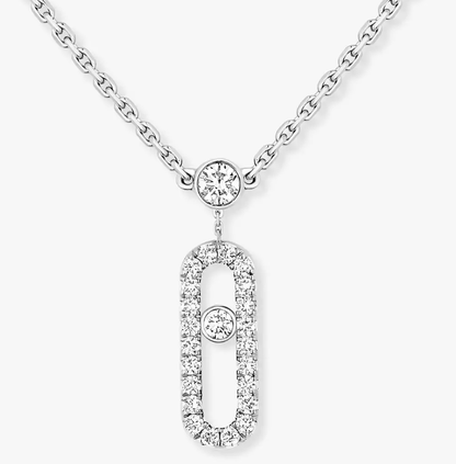 [Liorra]MS Double-Circle Full-Diamond Necklace