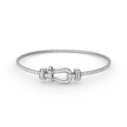 [Liorra]FORCE  HORSESHOE  DIAMOND TENNIS BRACELET