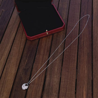 [Liorra]AMULETTE SILVER FULL DIAMOND NECKLACE