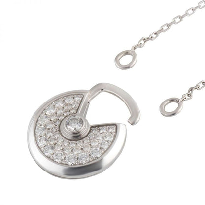 [Liorra]AMULETTE SILVER FULL DIAMOND NECKLACE
