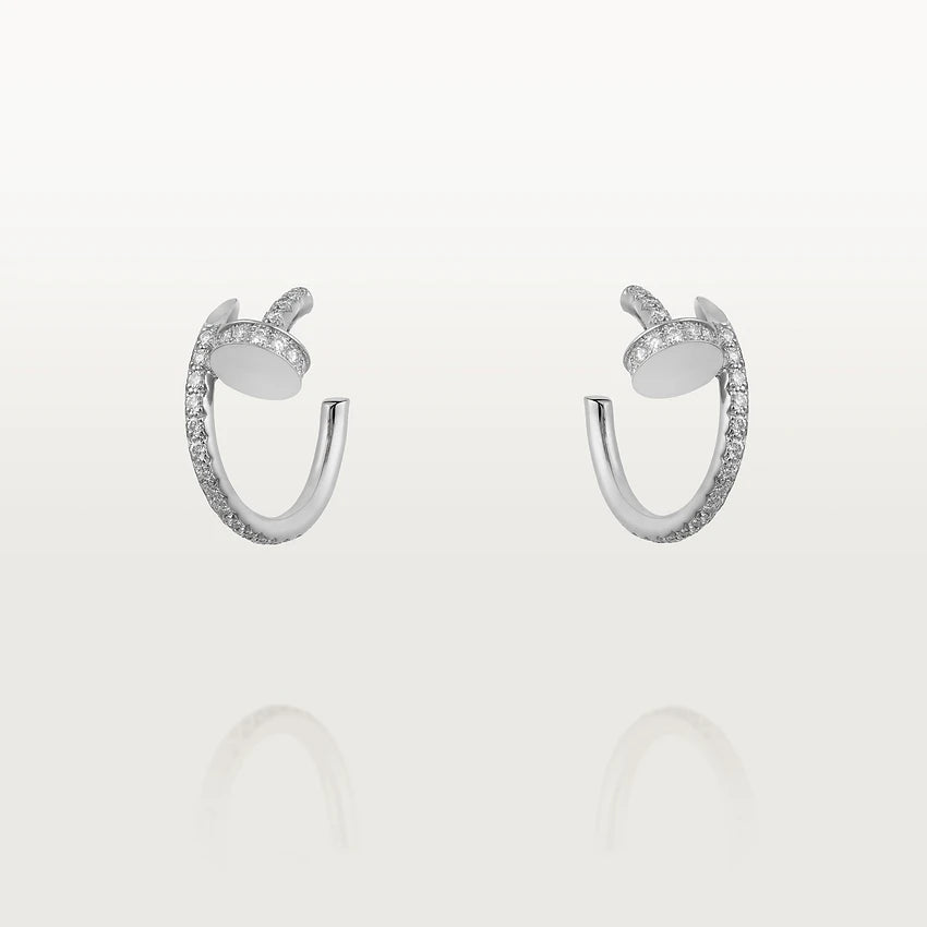 [Liorra]JUSTE EARRINGS 12.75MM SILVER DIAMOND
