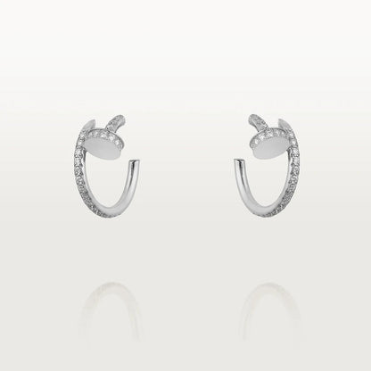 [Liorra]JUSTE EARRINGS 12.75MM SILVER DIAMOND