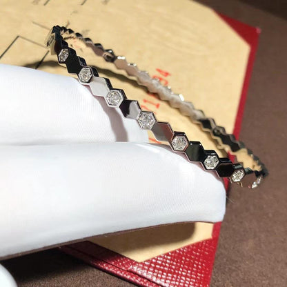 [Liorra]BEE LOVE SILVER DIAMOND BRACELET
