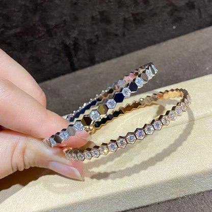 [Liorra]BEE LOVE GOLD BRACELET FULL DIAMOND