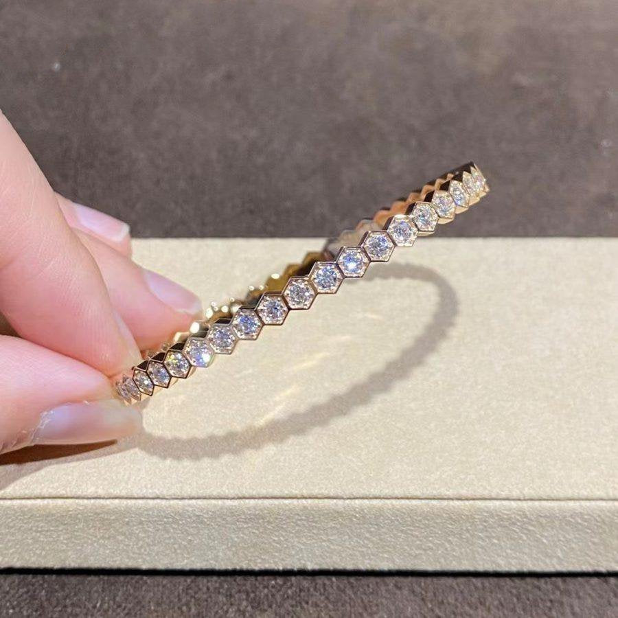 [Liorra]BEE LOVE GOLD BRACELET FULL DIAMOND