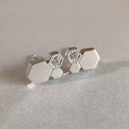 [Liorra]BEE LOVE SILVER DIAMOND EARRINGS