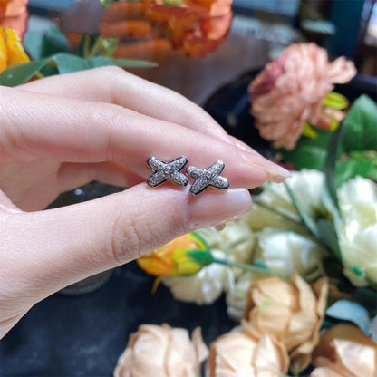 [Liorra]JEUX DE SILVER DIAMOND EARRINGS