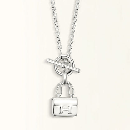 [Liorra]POP H PEDANT SILVER NECKLACE