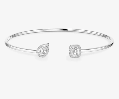 [Liorra]M Delicate Double-Diamond Bracelet