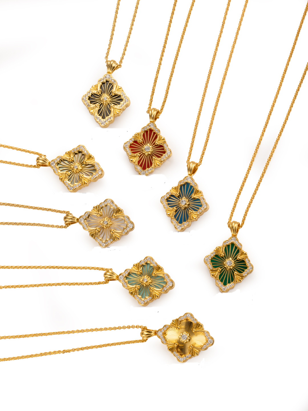 [Liorra] B.C.L BIG SIZE  ENAMEL NECKLACE£¨Various colors£©