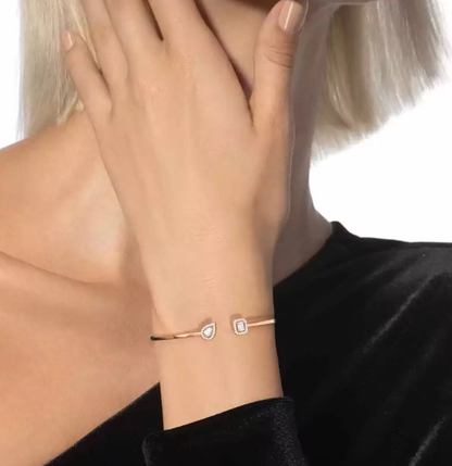[Liorra]M Delicate Double-Diamond Bracelet