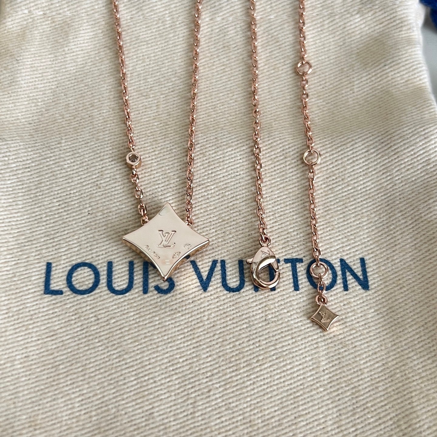 [Liorra]ROSE GOLD DIAMOND NECKLACE
