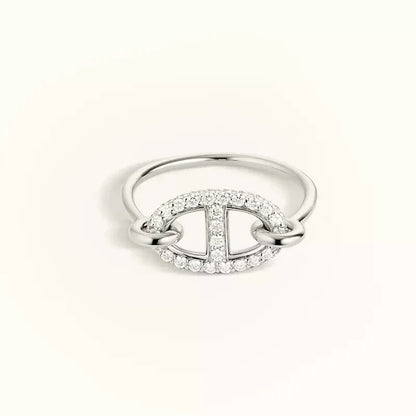 [Liorra]RONDE SMALL SILVER DIAMOND RING