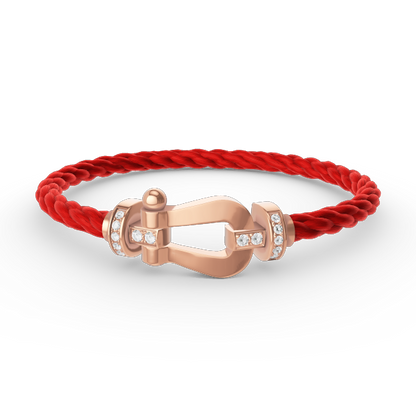 [Liorra]FORCE LARGE HORSESHOE HALF DIAMOND BRACELET Liorra GOLD