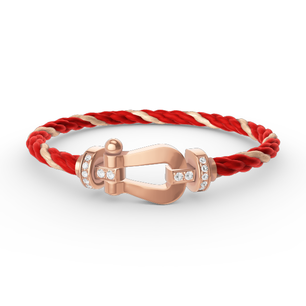 [Liorra]FORCE LARGE HORSESHOE HALF DIAMOND BRACELET Liorra GOLD