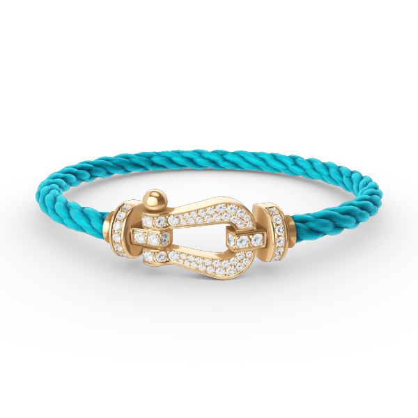 [Liorra]FORCE LARGE HORSESHOE FULL DIAMOND BRACELET GOLD
