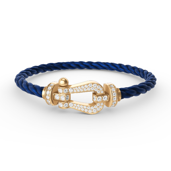 [Liorra]FORCE LARGE HORSESHOE FULL DIAMOND BRACELET GOLD
