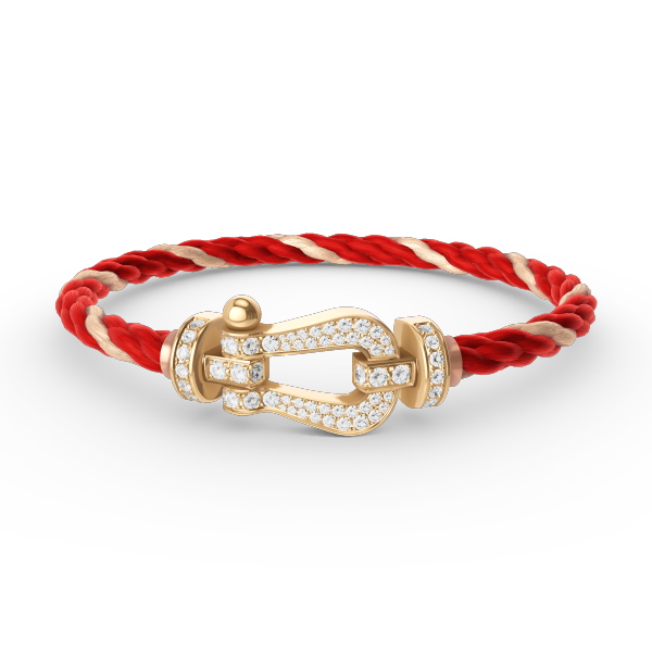 [Liorra]FORCE LARGE HORSESHOE FULL DIAMOND BRACELET GOLD