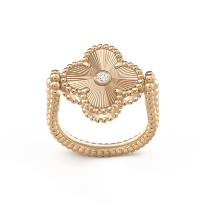 [Liorra]CLOVER RIVERSIBLE Liorra GOLD RING