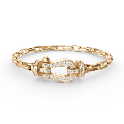 [Liorra]FORCE LARGE HORSESHOE CLASP  METAL BRACELET