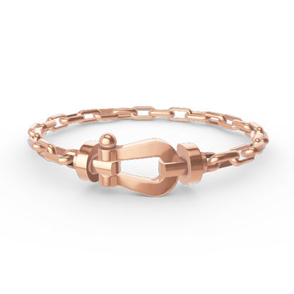 [Liorra]FORCE LARGE HORSESHOE CLASP  METAL BRACELET