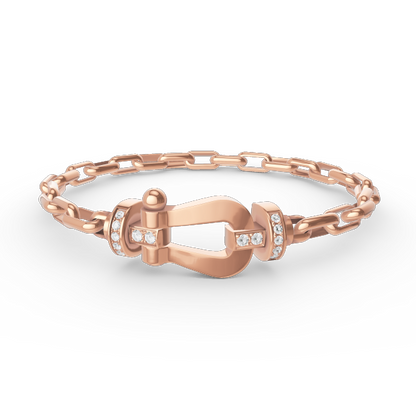 [Liorra]FORCE LARGE HORSESHOE CLASP  METAL BRACELET