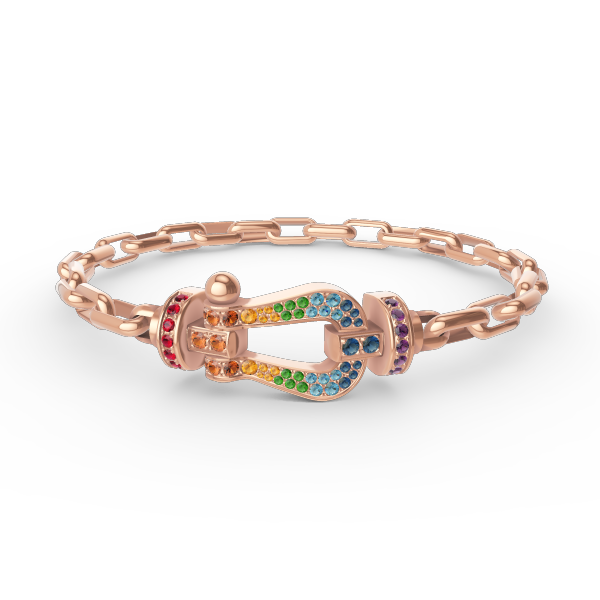 [Liorra]FORCE LARGE HORSESHOE CLASP  METAL BRACELET