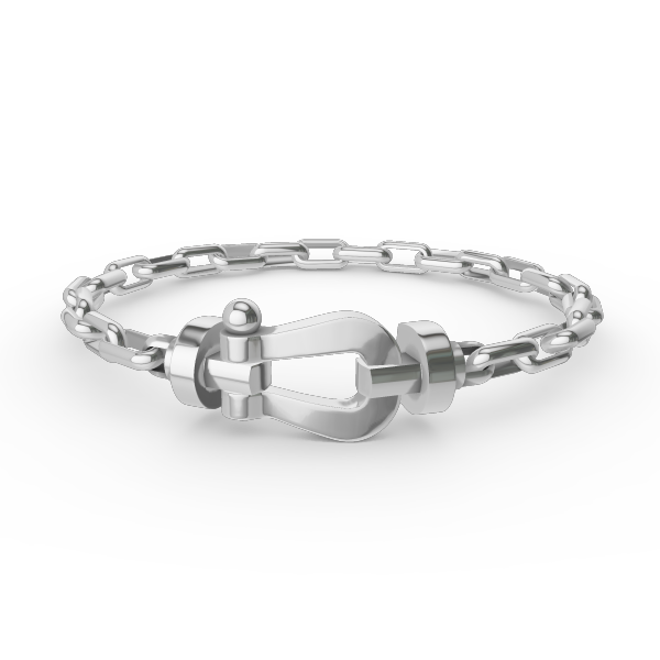 [Liorra]FORCE LARGE HORSESHOE CLASP  METAL BRACELET