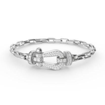 [Liorra]FORCE LARGE HORSESHOE CLASP  METAL BRACELET