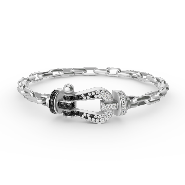 [Liorra]FORCE LARGE HORSESHOE CLASP  METAL BRACELET