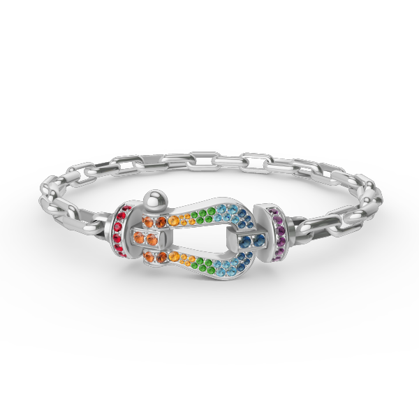 [Liorra]FORCE LARGE HORSESHOE CLASP  METAL BRACELET
