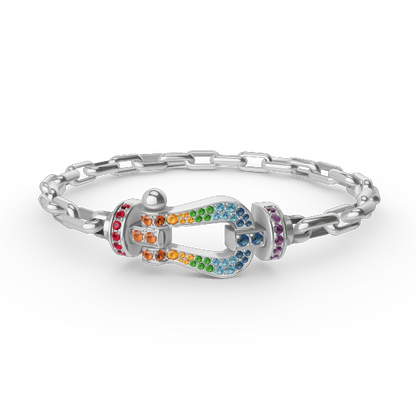 [Liorra]FORCE LARGE HORSESHOE CLASP  METAL BRACELET