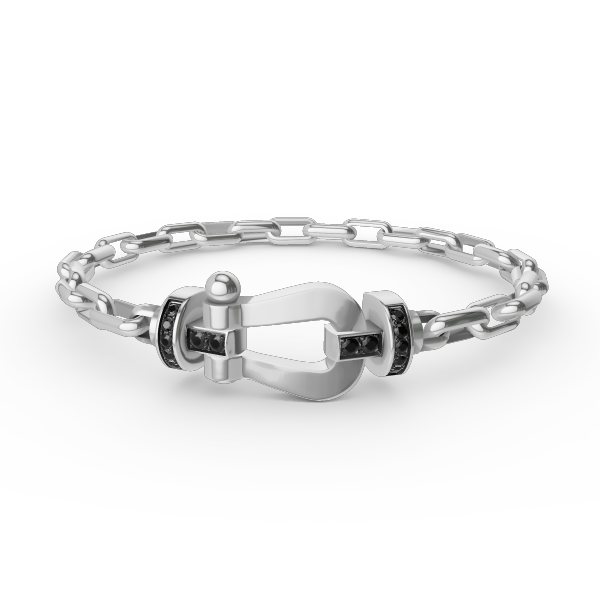 [Liorra]FORCE LARGE HORSESHOE CLASP  METAL BRACELET