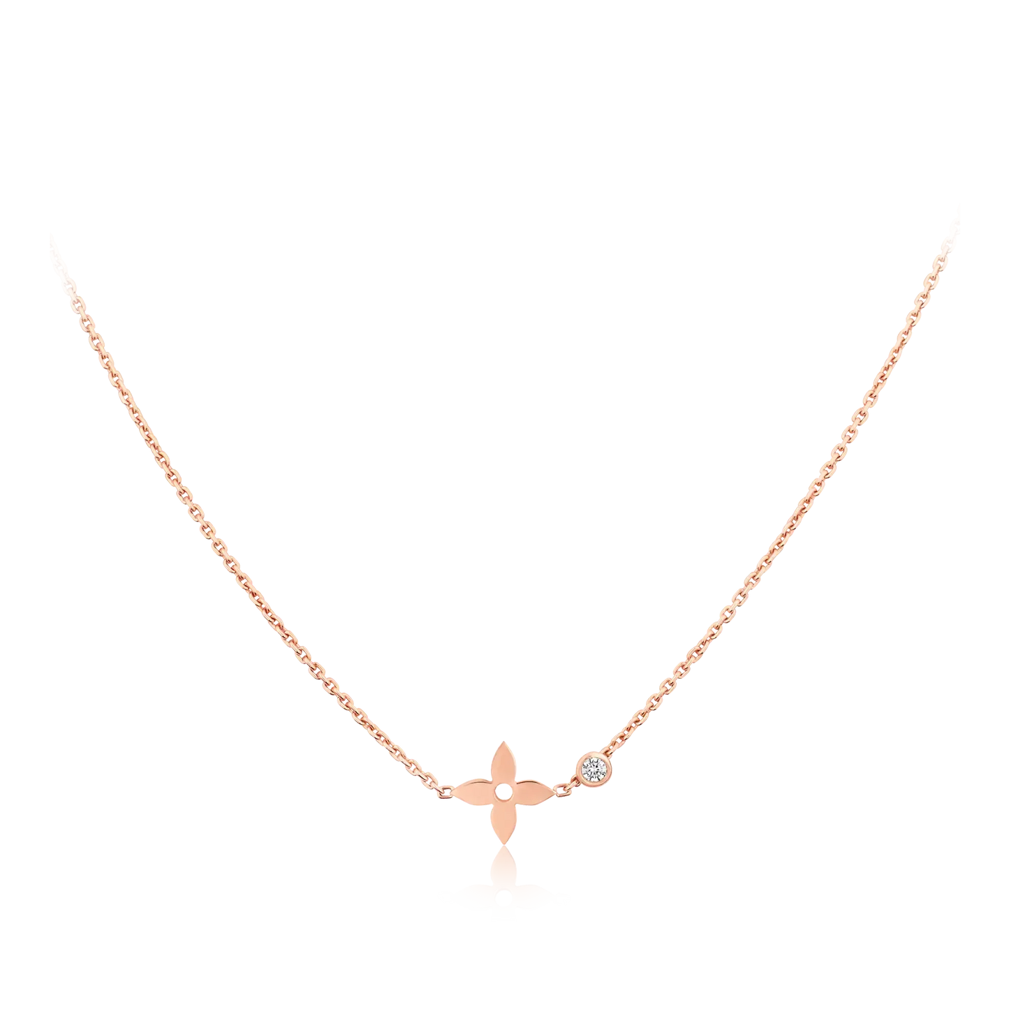 [Liorra]BLOSSOM PENDANT PINK GOLD AND DIAMOND