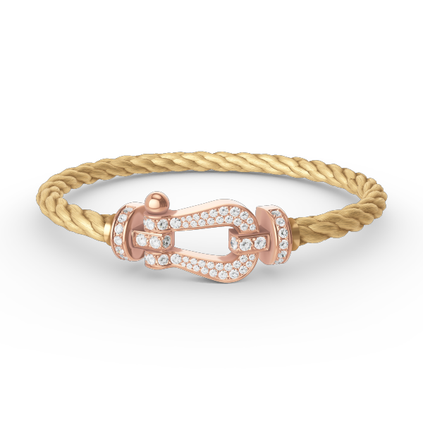 [Liorra]FORCE LARGE HORSESHOE FULL DIAMOND BRACELET Liorra GOLD