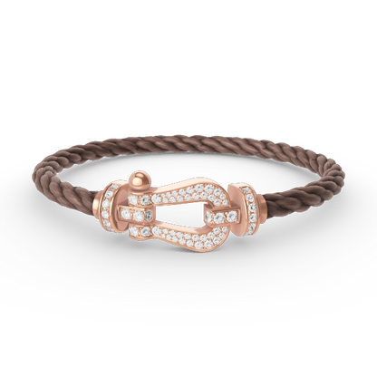 [Liorra]FORCE LARGE HORSESHOE FULL DIAMOND BRACELET Liorra GOLD