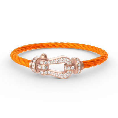 [Liorra]FORCE LARGE HORSESHOE FULL DIAMOND BRACELET Liorra GOLD