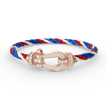 [Liorra]FORCE LARGE HORSESHOE FULL DIAMOND BRACELET Liorra GOLD